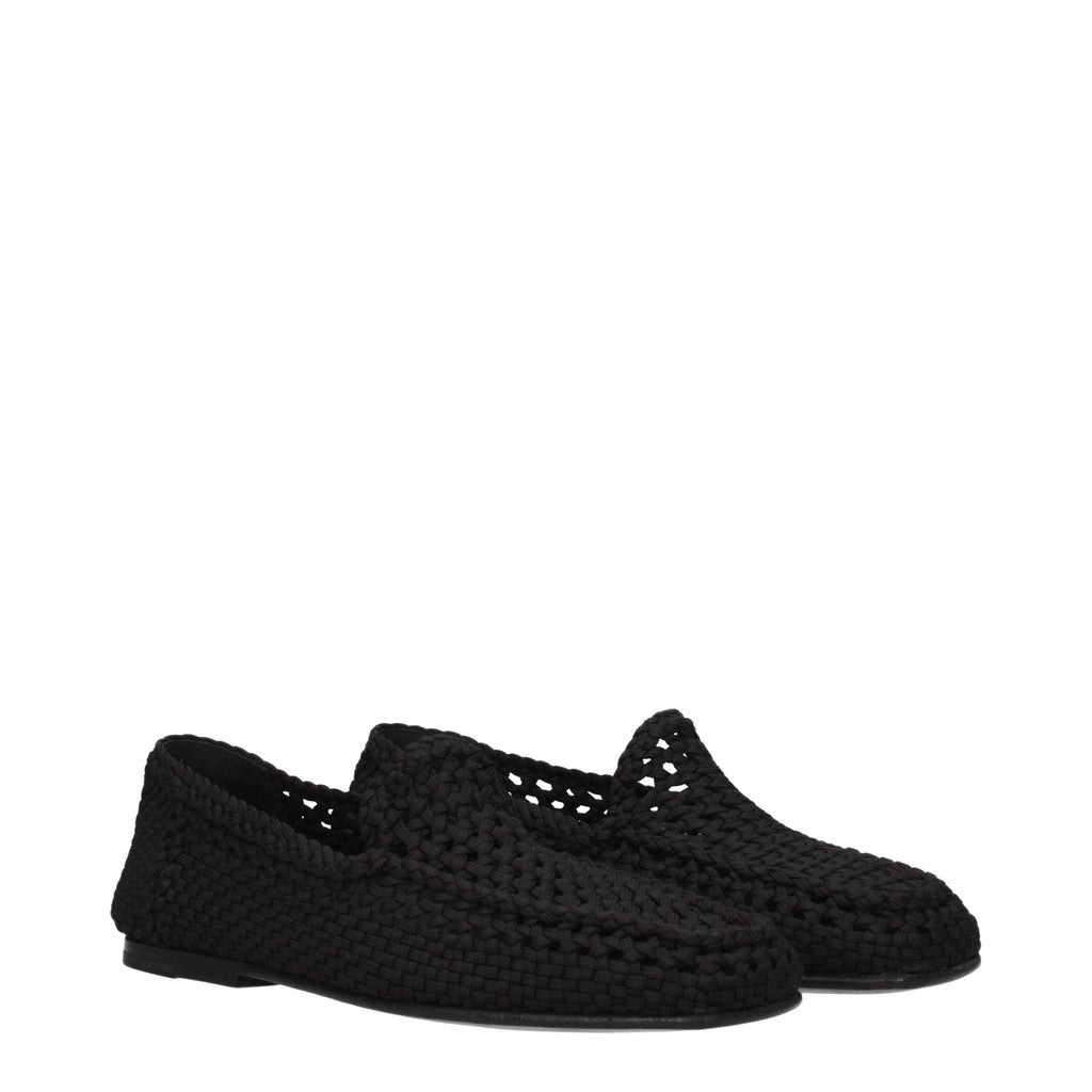 Dolce & Gabbana Stoffen loafers – Zwart