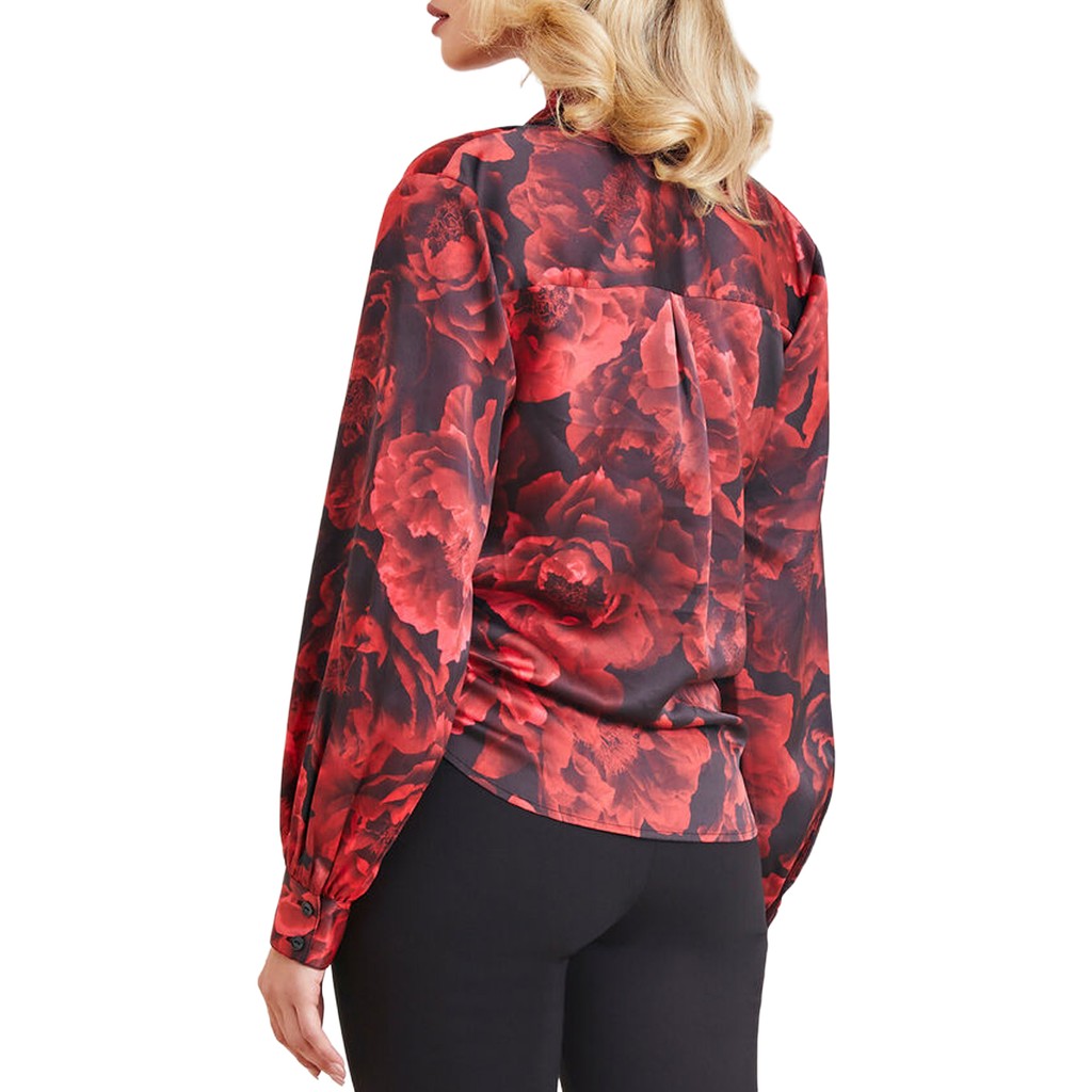 Guess Blouse met bloemendessin en lange mouwen – Meerkleurig