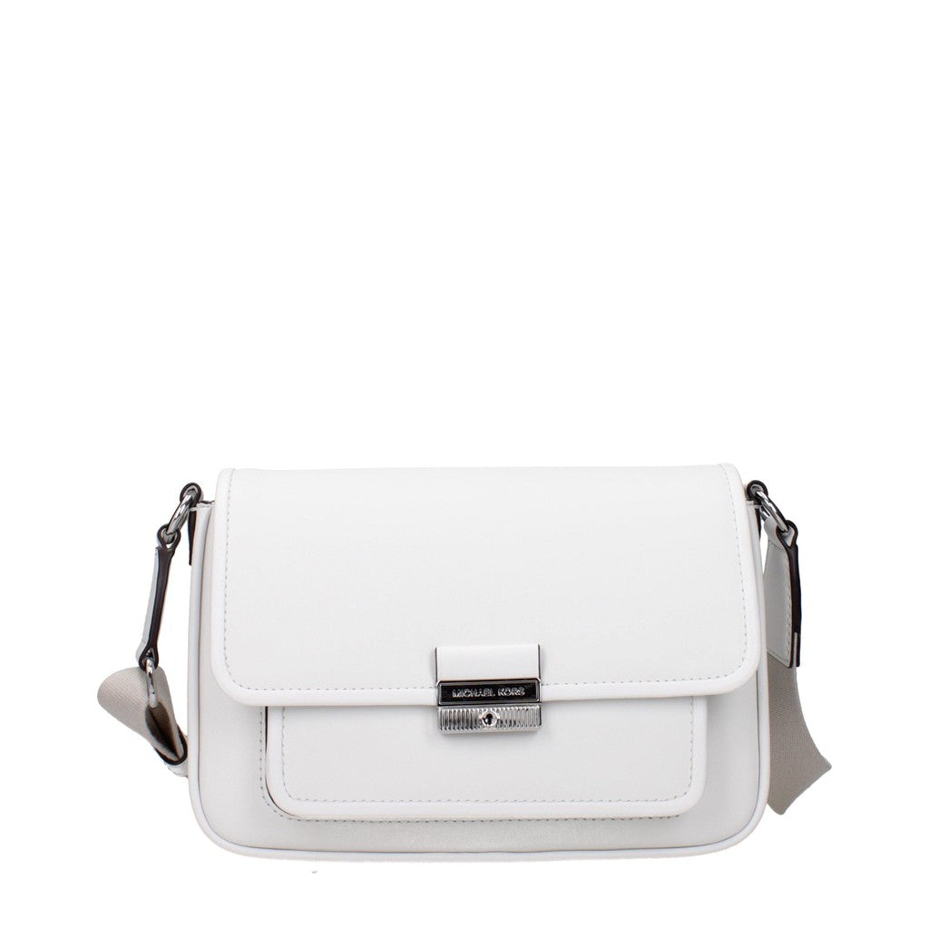 Michael Kors Bradshaw Crossbodytas met magneetknoop – Wit