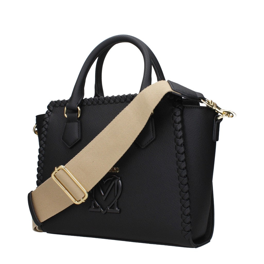 Love Moschino Handtas met goudkleurige details – Zwart