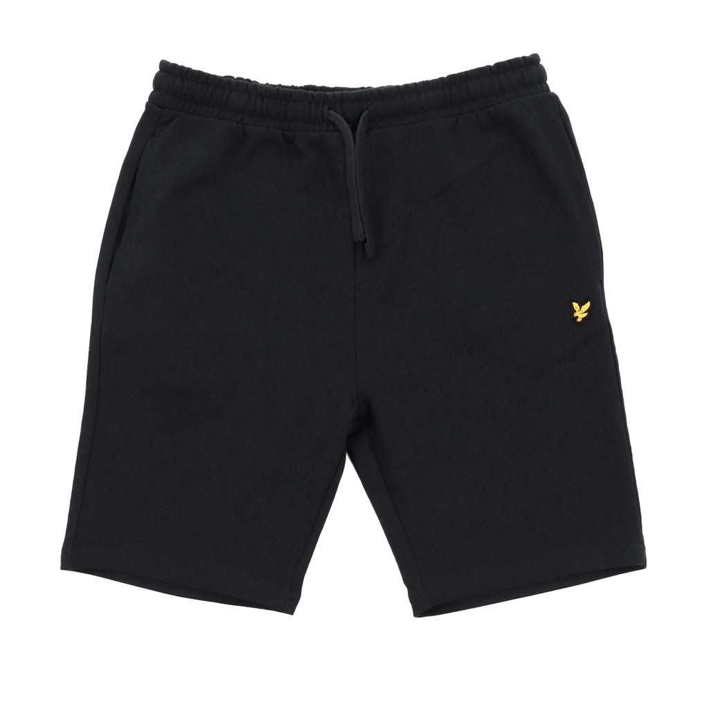 Lyle & Scott Kids Sportshort met trekkoord en logo – Zwart