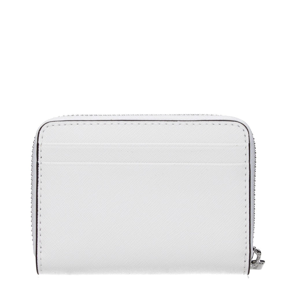 Michael Kors Jet Set Travel Compacte portemonnee met ritssluiting – Wit