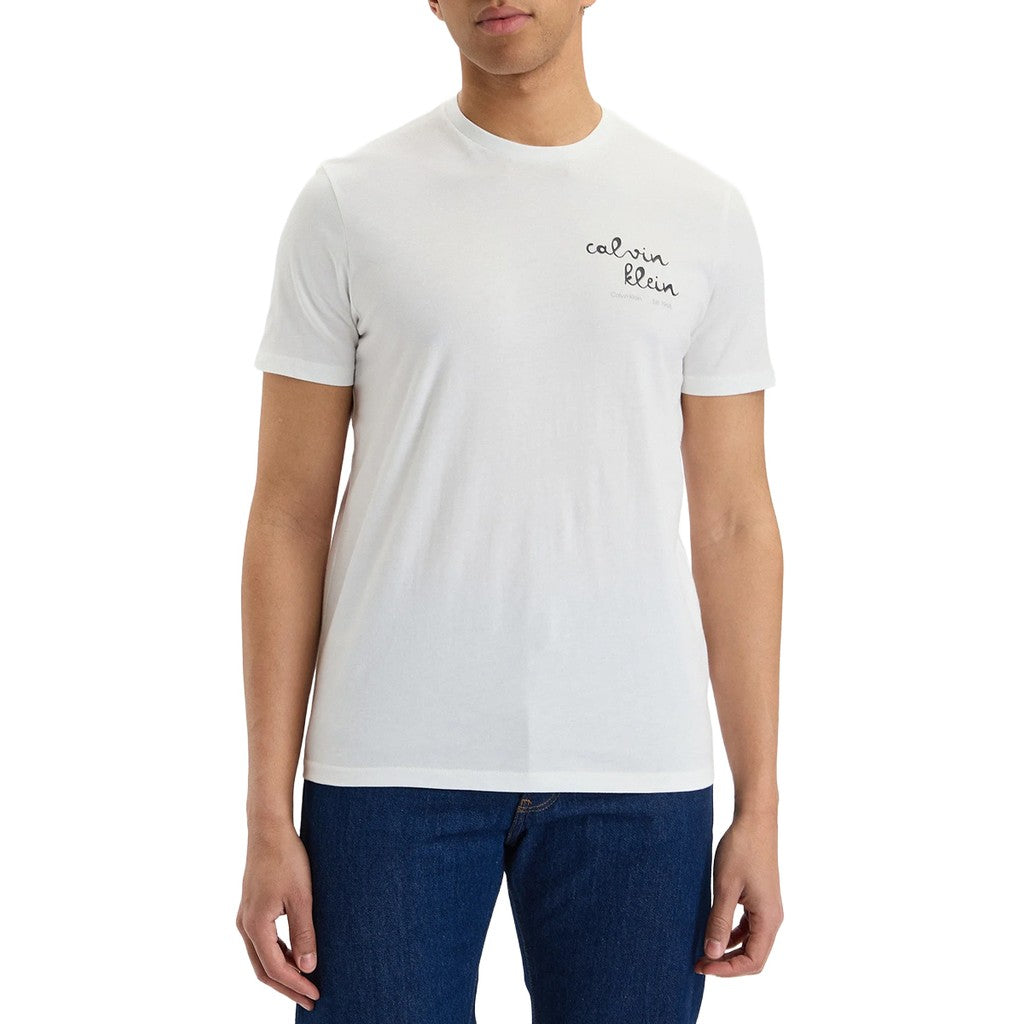 Calvin Klein T-shirt met bedrukt logo – Wit