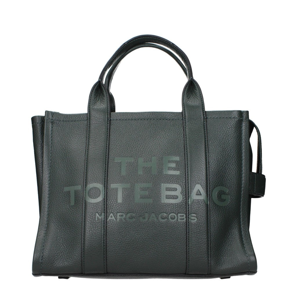 Marc Jacobs The Tote Shopper van leer – Donkergroen