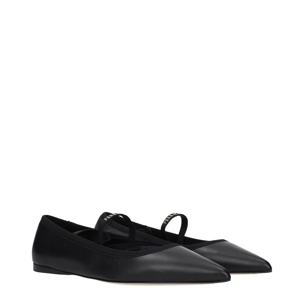 Salvatore Ferragamo Carice Ballerina's – Zwart