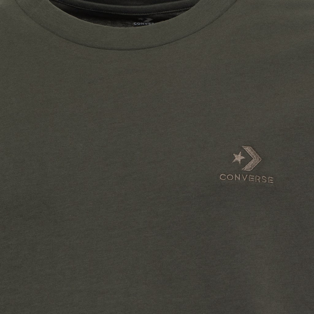 Converse T-shirt met ronde hals en geborduurd logo – Groen
