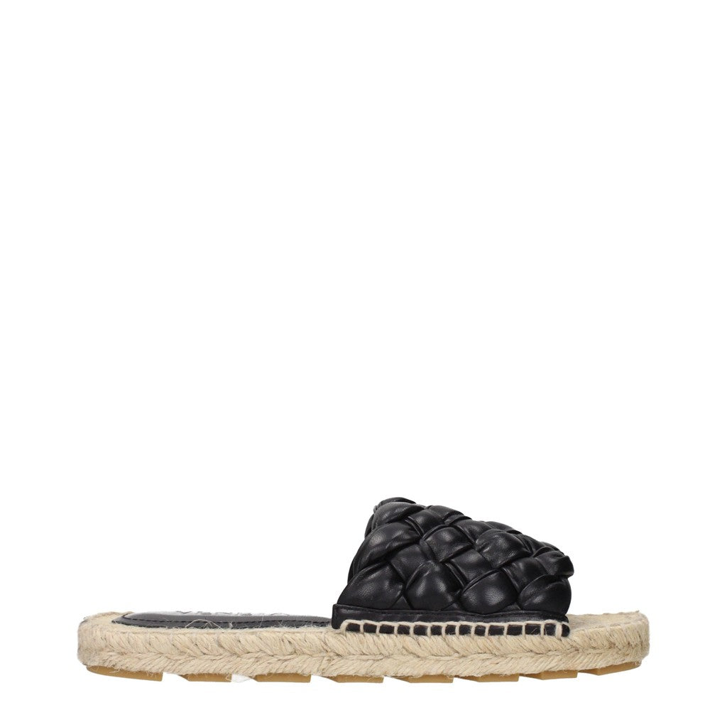 Bottega Veneta Sandalen met open neus en rubberen zool – Zwart