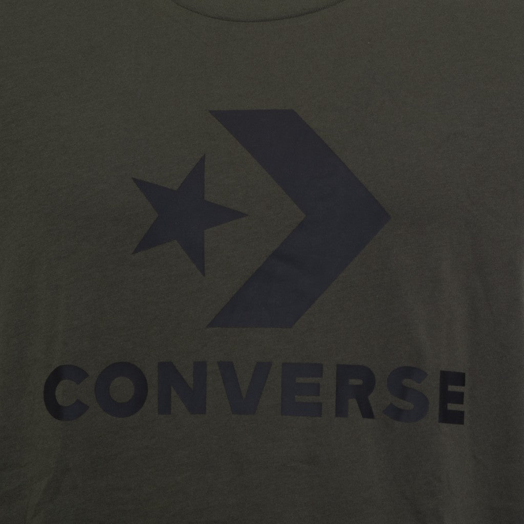 Converse T-shirt met print en bedrukt logo – Lichtgroen