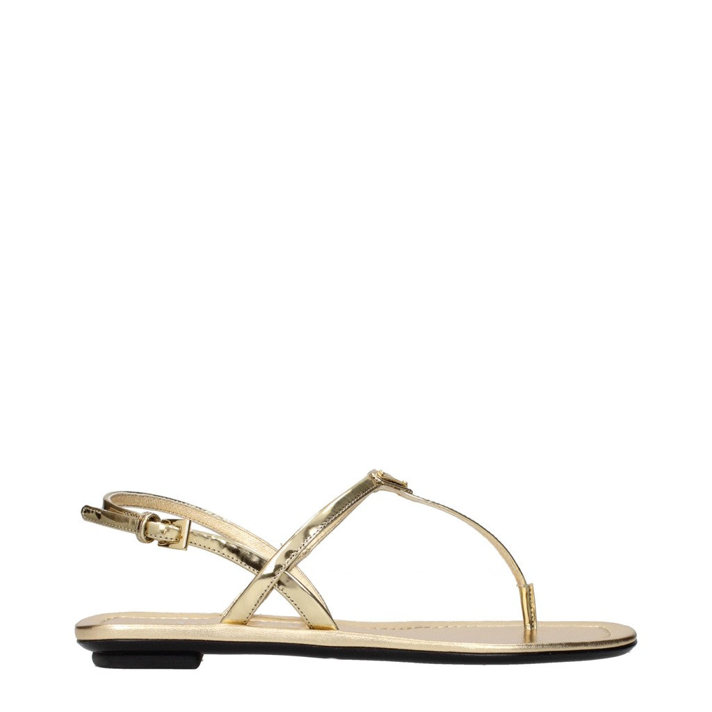 Prada Metallic teensandalen – Goud