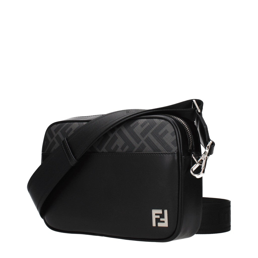 Fendi Platte crossbodytas met ritssluiting – Zwart