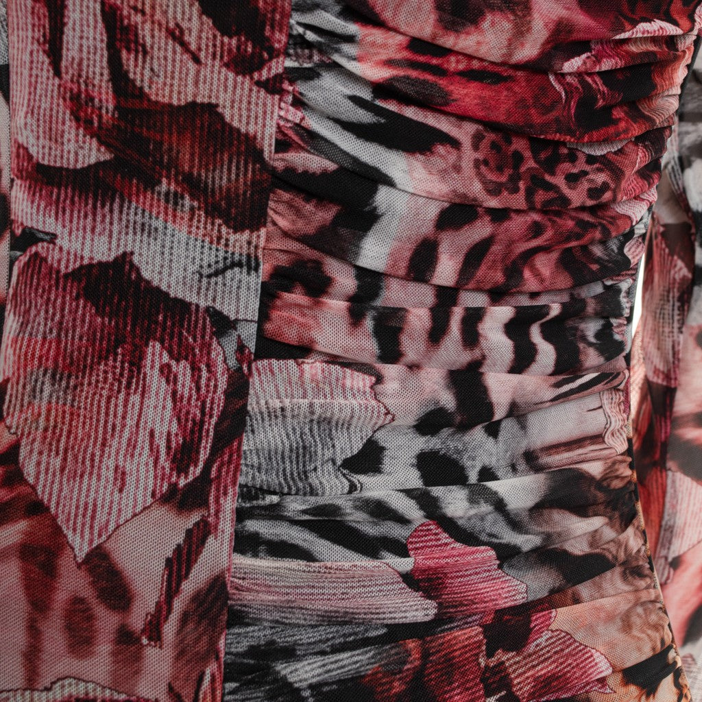 Guess Jurk met dierenprint en lange mouwen – Meerkleurig