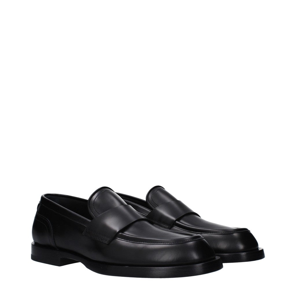 Dolce & Gabbana Loafers met leren zool – Zwart
