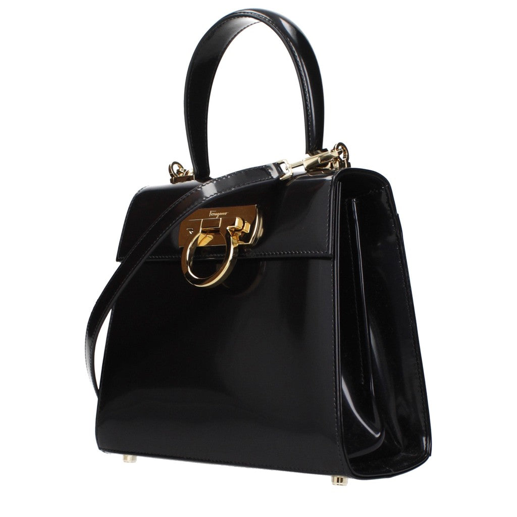 Salvatore Ferragamo Iconic Handtas – Zwart