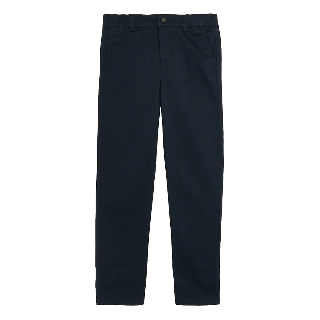 Lyle & Scott Kids Broek met rits- en knoopsluiting – Donkerblauw