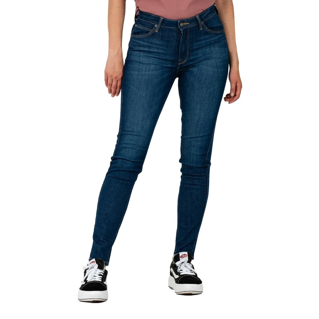 Lee Scarlett High Skinny fit jeans – Donkerblauw