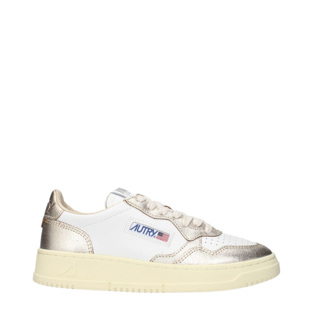 Autry Medalist Sneakers met veters – Wit / Zilver