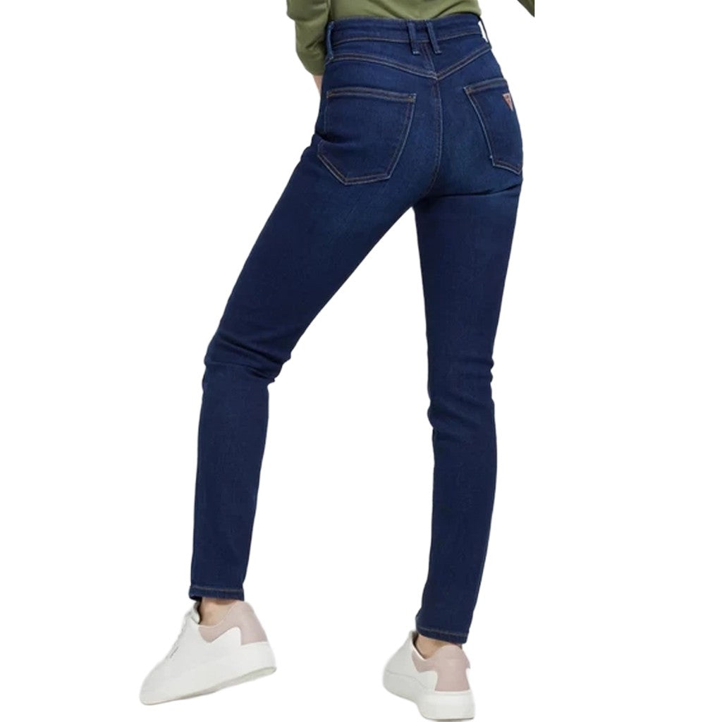 Guess Skinny jeans met vijf zakken – Donkerblauw