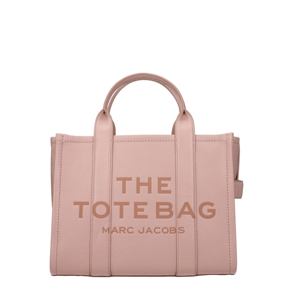 Marc Jacobs The Tote Shopper van leer – Lichtroze