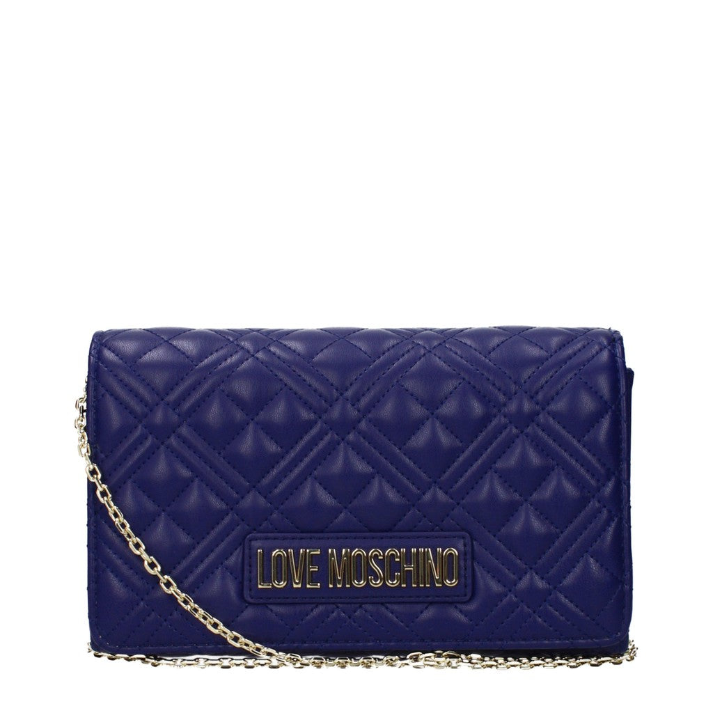 Love Moschino Crossbodytas met goudkleurige details – Donkerblauw