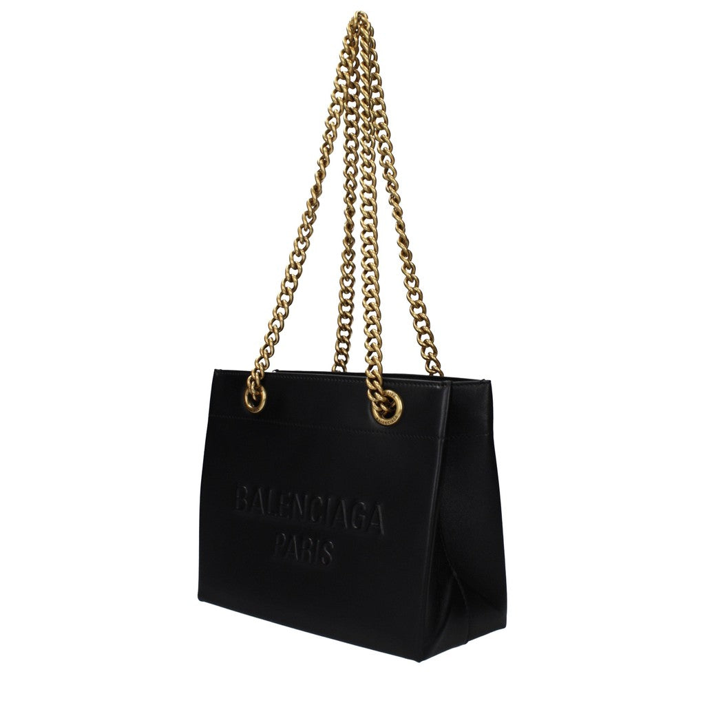 Balenciaga Handtas met goudkleurige details – Zwart