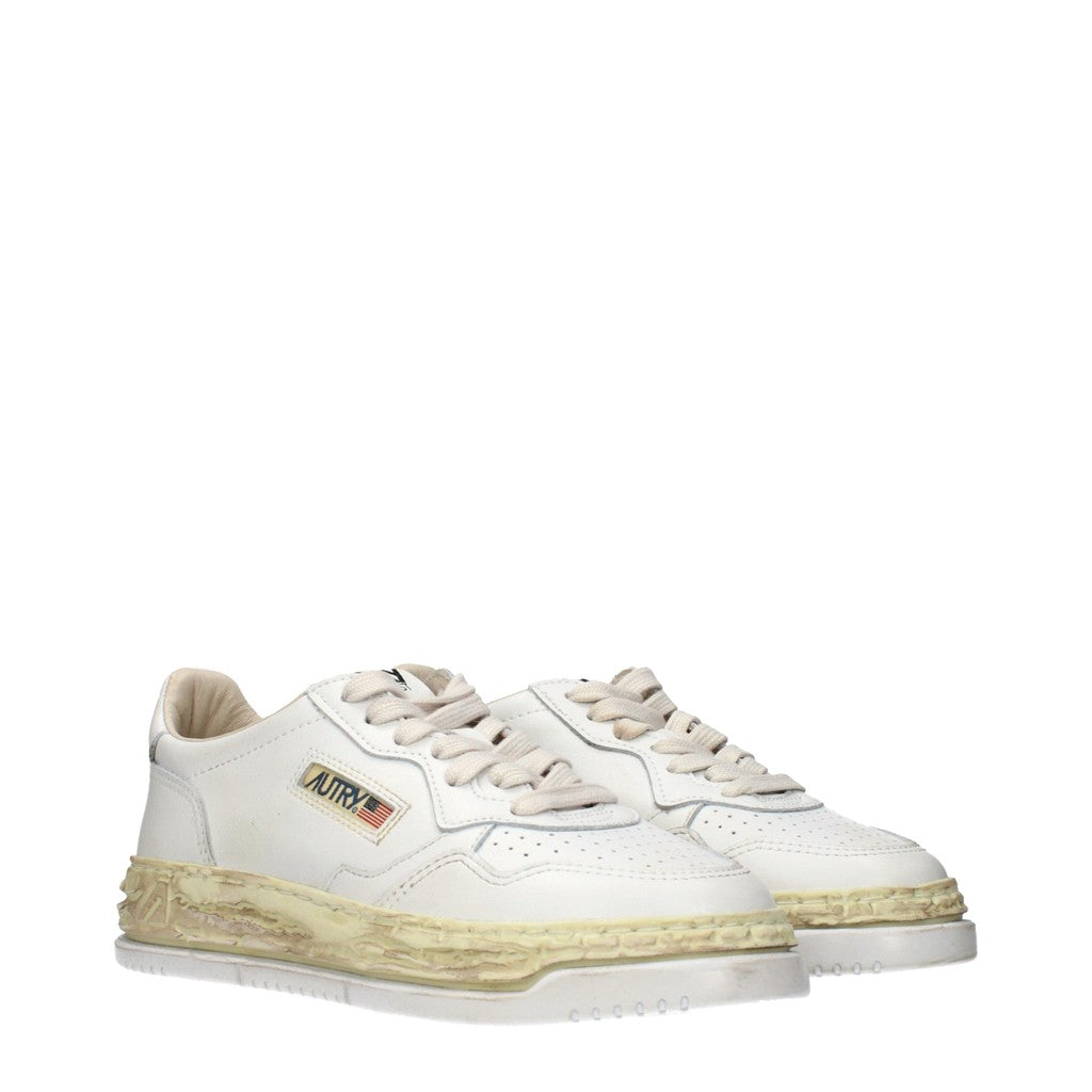 Autry Medalist Super Vintage Sneakers met veters – Wit / Beige