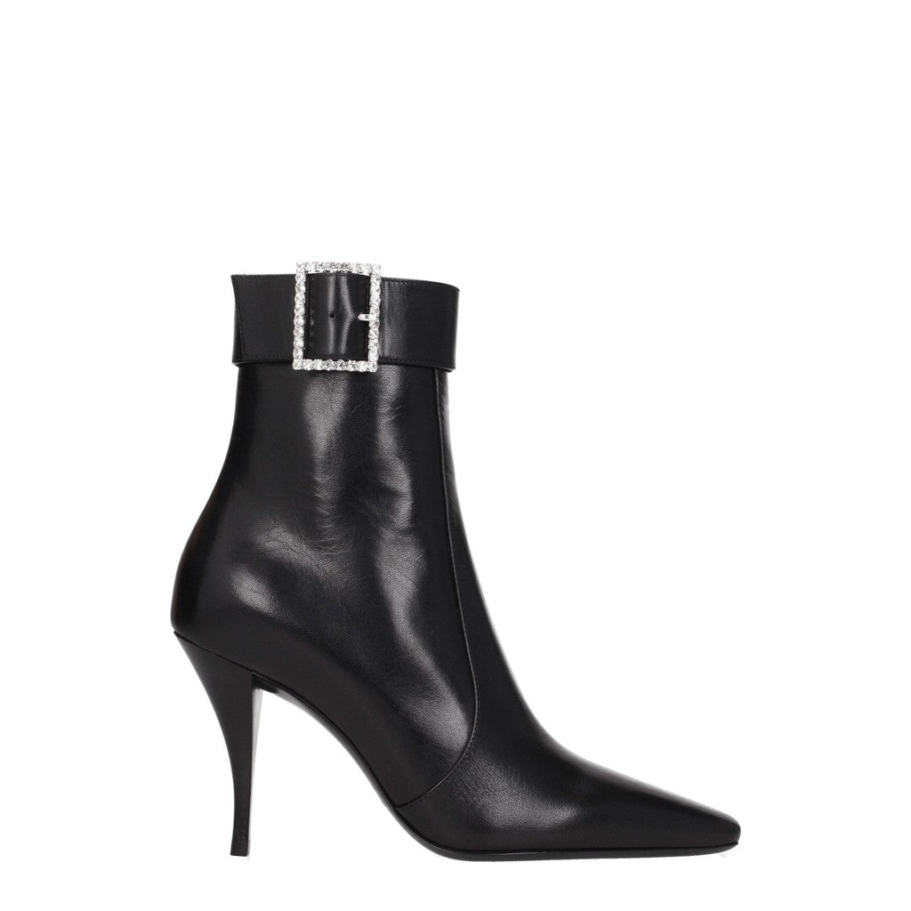 Saint Laurent Enkellaarzen – Zwart