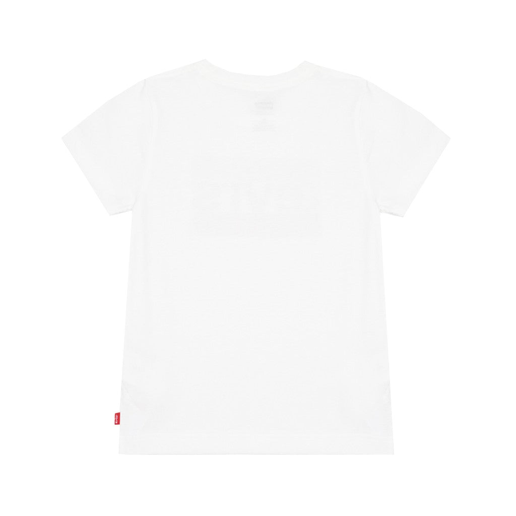 Levi's Kids T-shirt met meerkleurig bedrukt logo – Wit