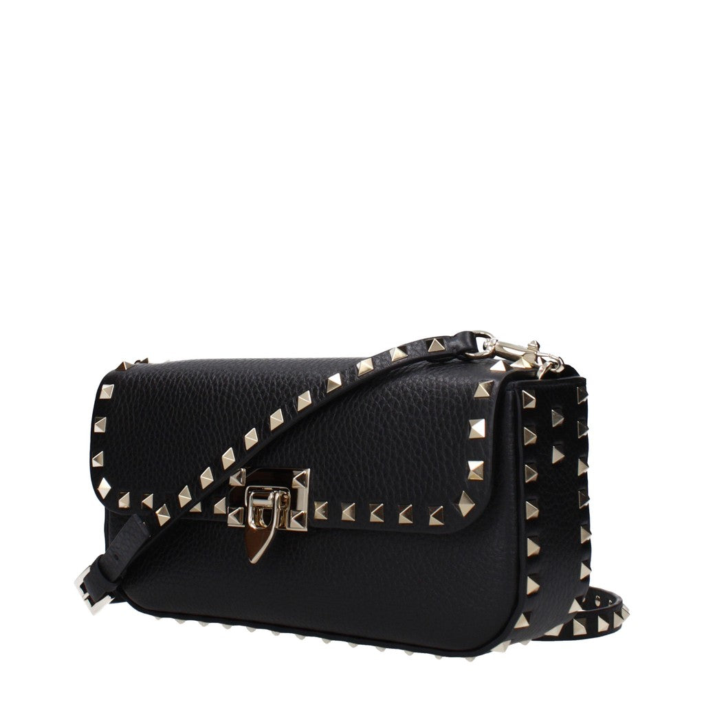 Valentino Garavani Langwerpige crossbodytas – Zwart