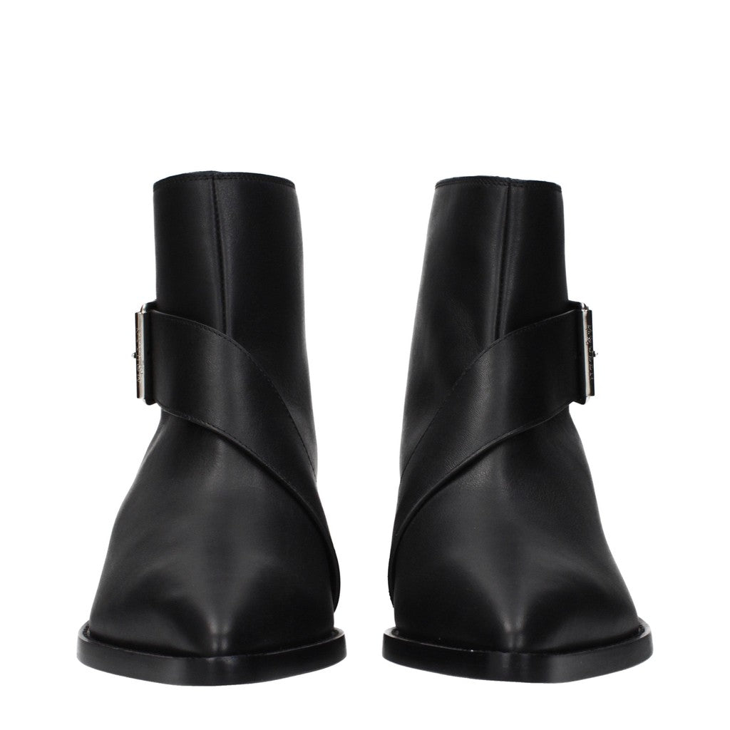 Alexander McQueen Boots met puntige neus en ritssluiting – Zwart