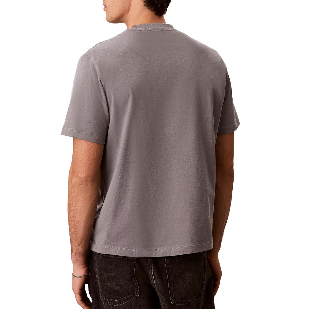 Calvin Klein T-shirt met geborduurd logo – Taupe