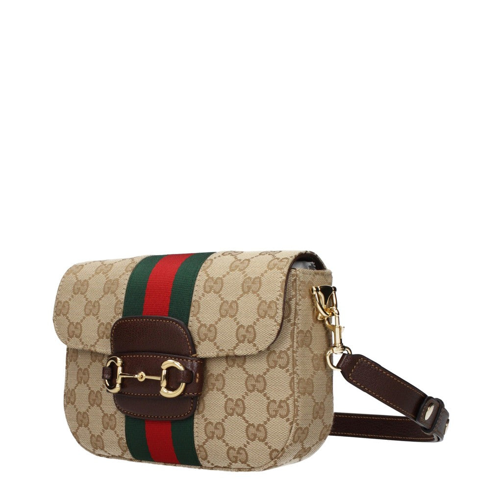 Gucci Horsebit 1955 Schoudertas met klepsluiting – Beige / Bruin