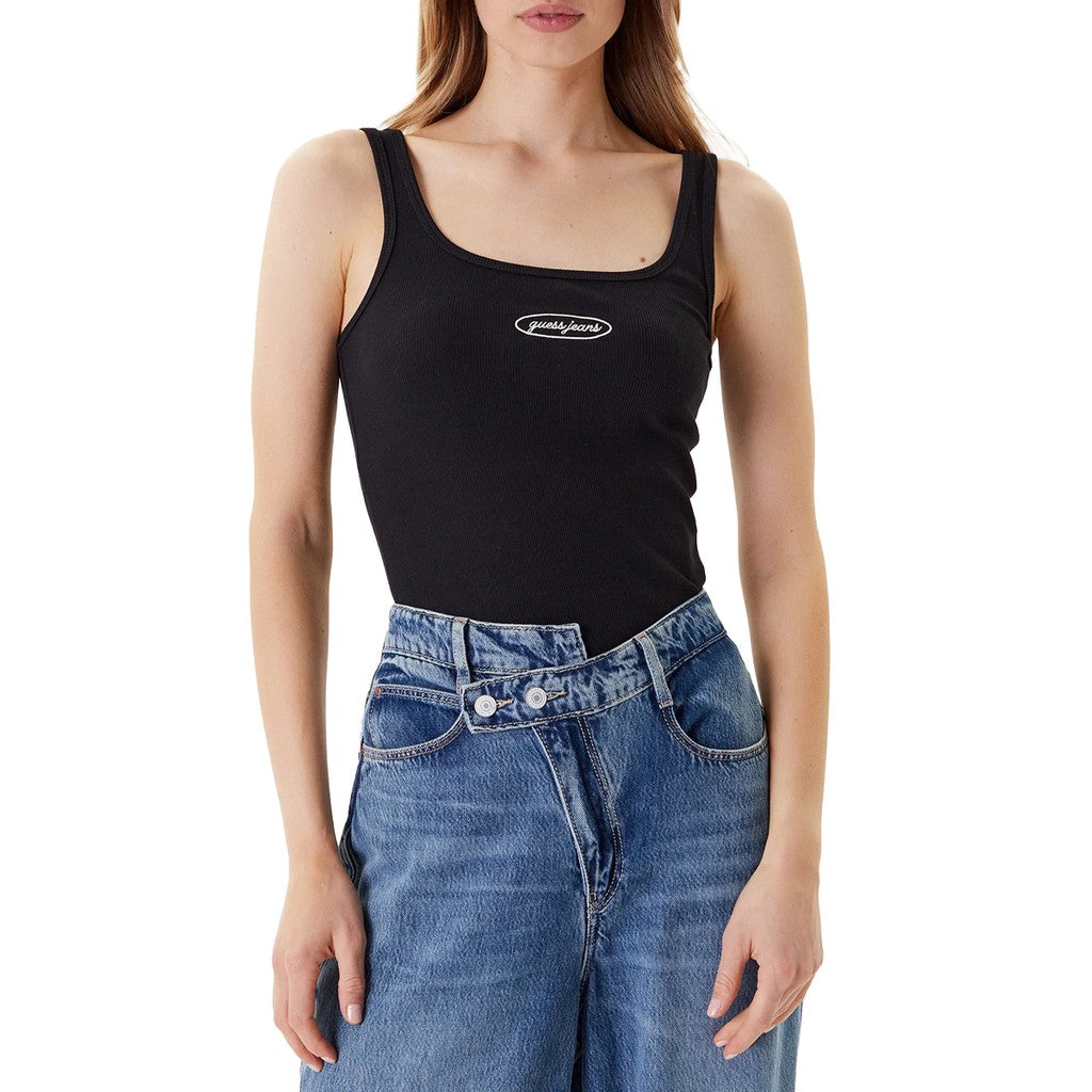 Guess Katoenen tanktop – Zwart