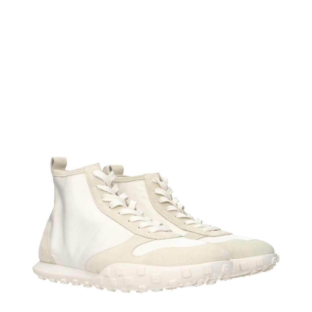 Jil Sander Sneakers van stof, suède en leer – Wit / Beige