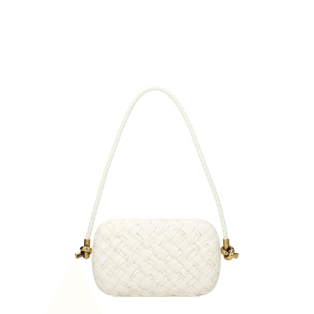 Bottega Veneta Knot Schoudertas – Wit