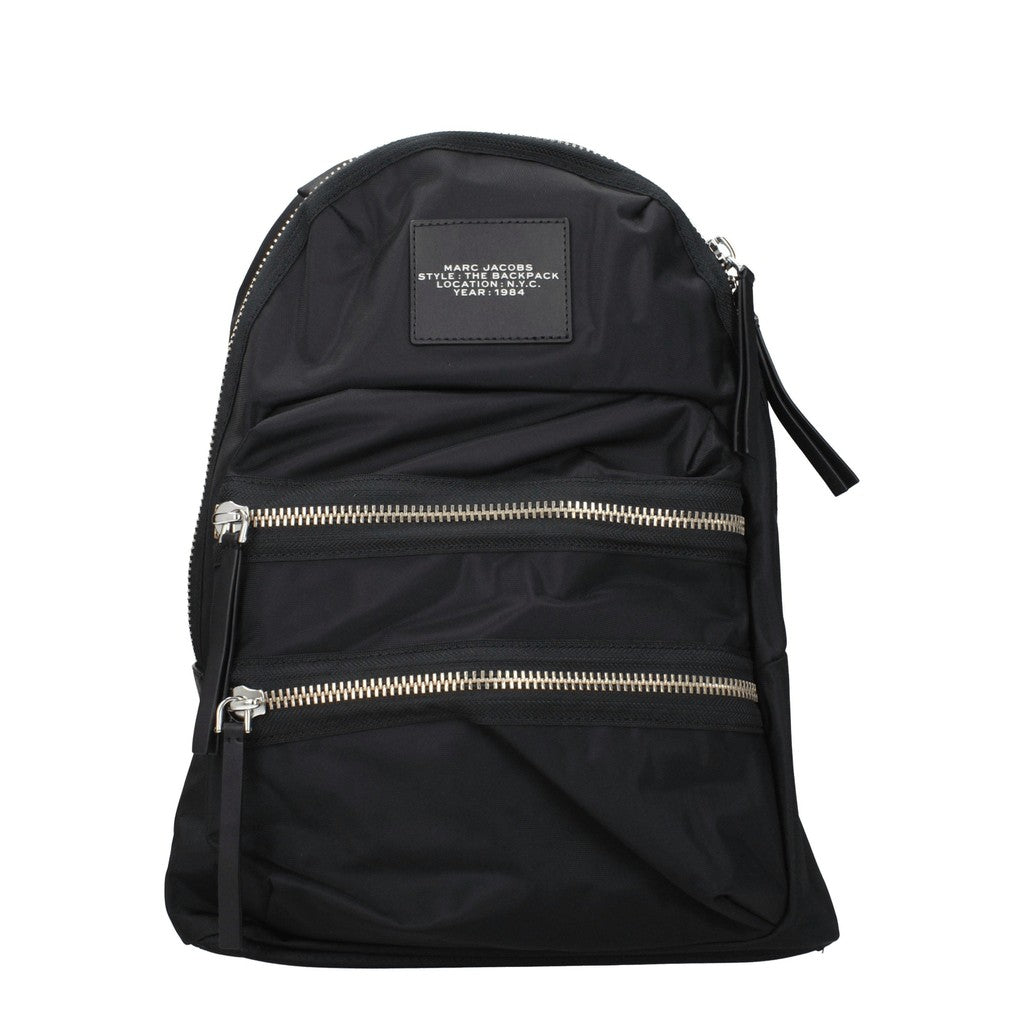 Marc Jacobs Rugzak van leer en nylon – Zwart
