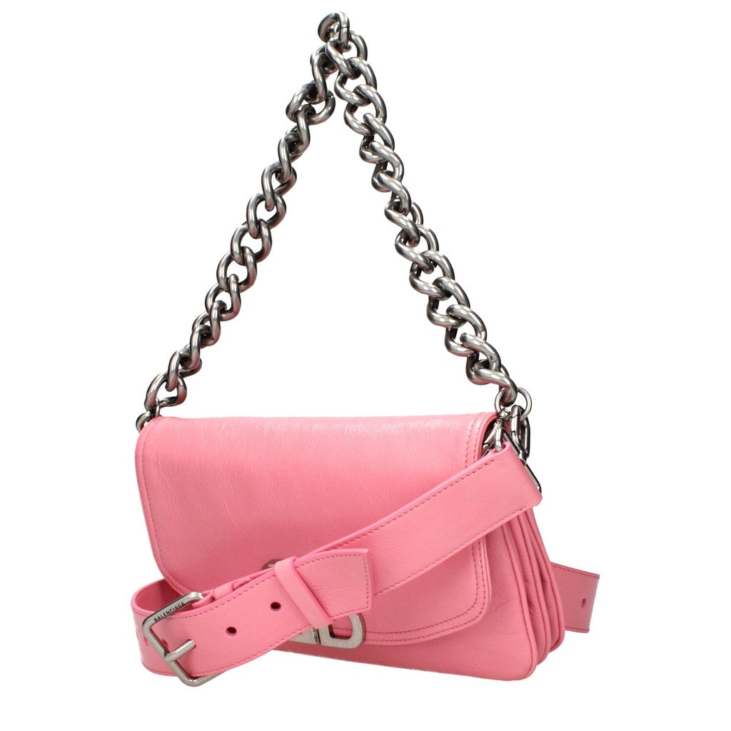 Balenciaga Kleine schoudertas met draaisluiting – Roze