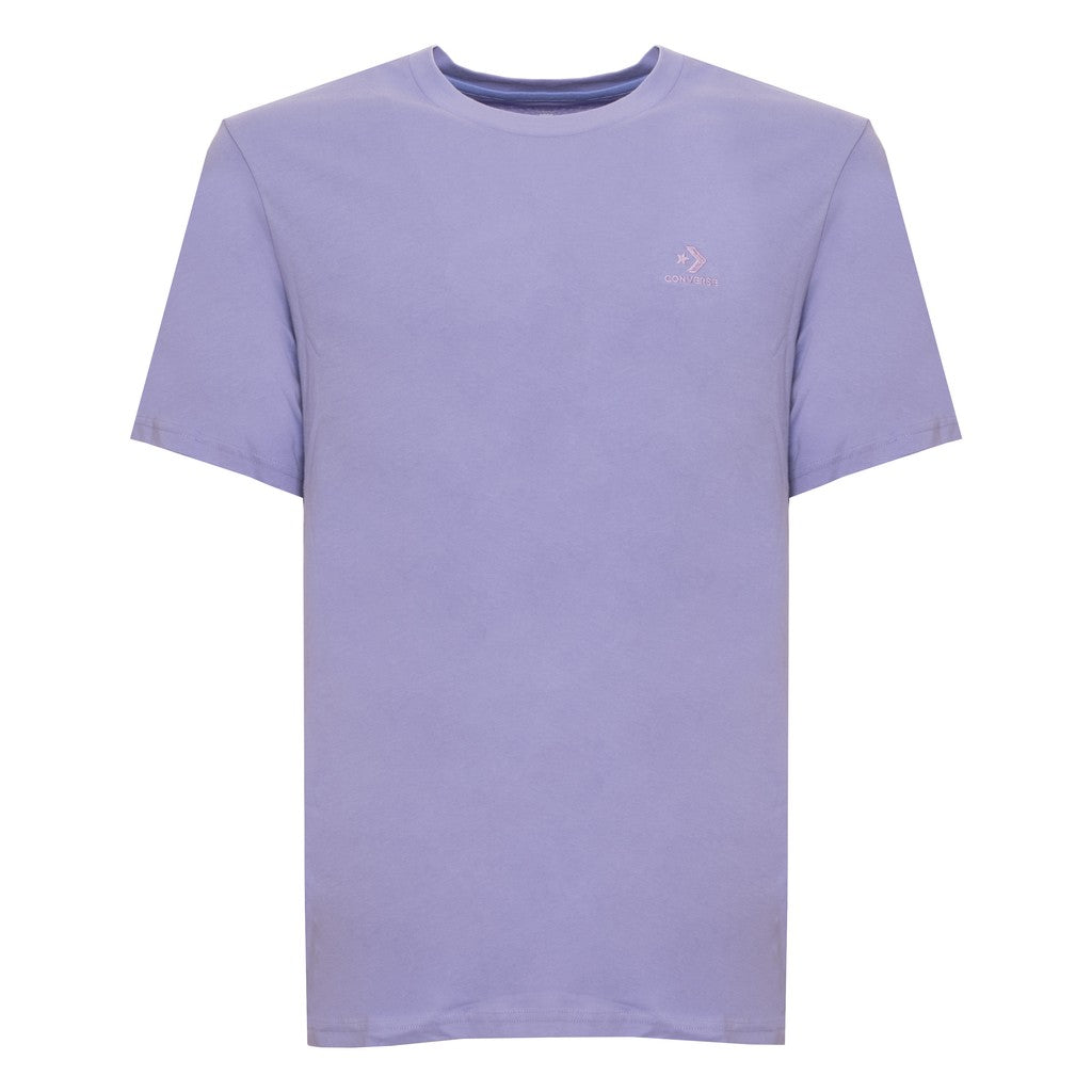Converse T-shirt met ronde hals en geborduurd logo – Lila