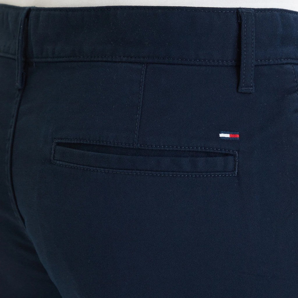 Tommy Hilfiger Slim fit bermuda short met logo – Marineblauw