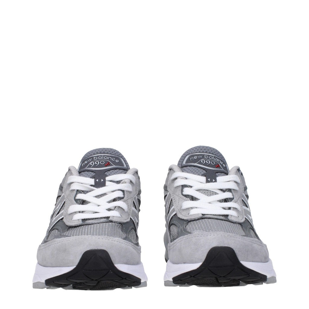 New Balance 990v6 Sneakers van stof, suède en leer – Grijs