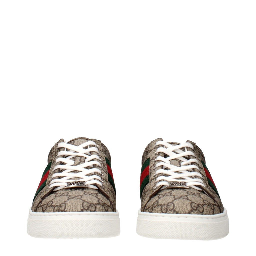 Gucci Ace Sneakers – Beige / Groen