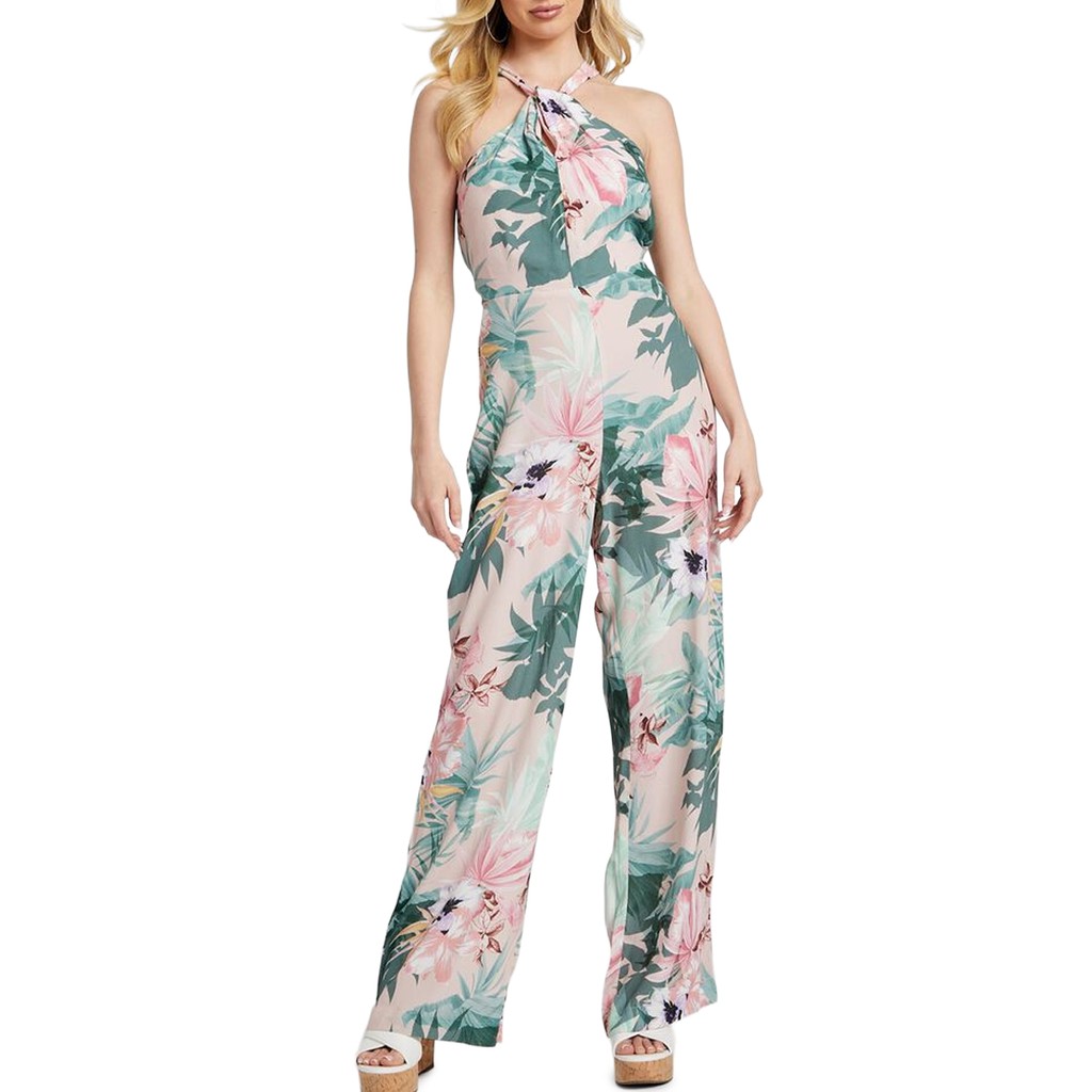 Guess Jumpsuit met bloemendessin en ritssluiting – Meerkleurig