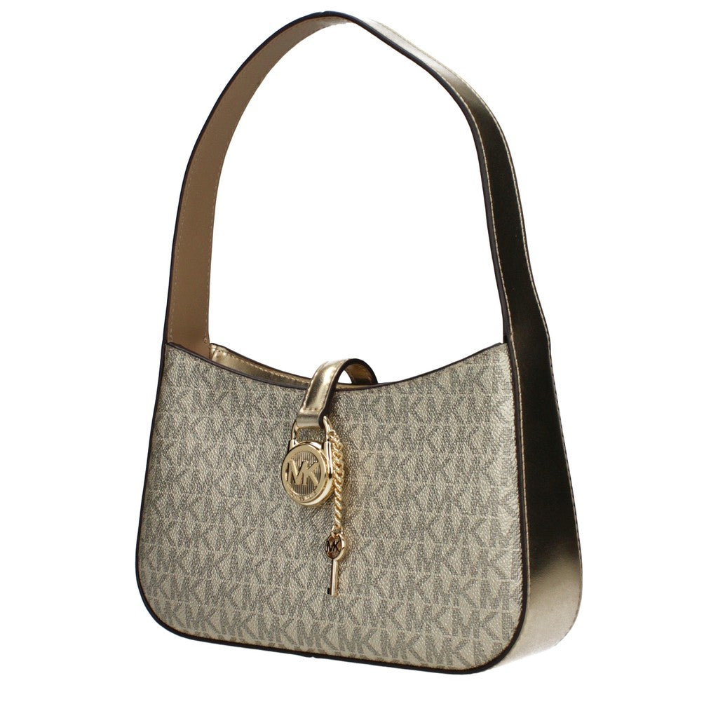 Michael Kors Lyra Schoudertas met goudkleurige details – Goud