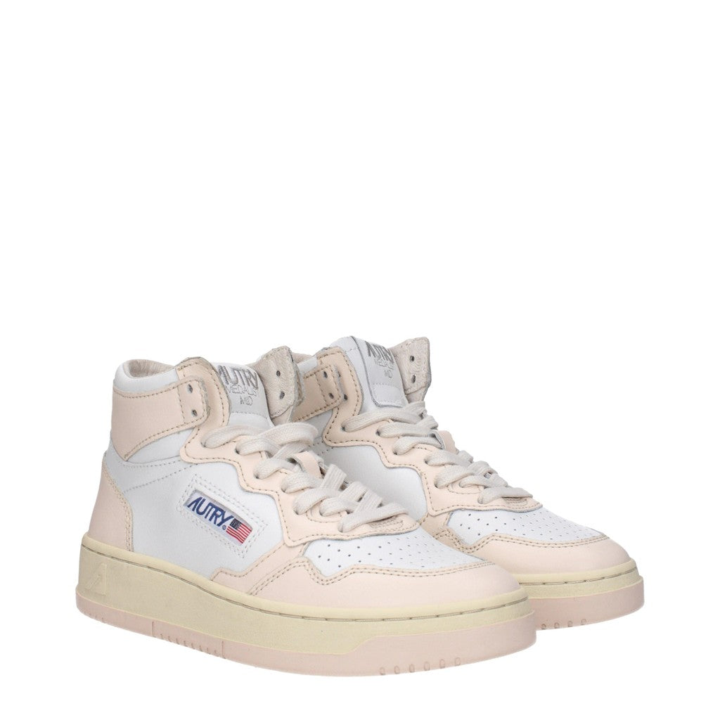 Autry Medalist Sneakers met rubberen zool – Wit / Beige