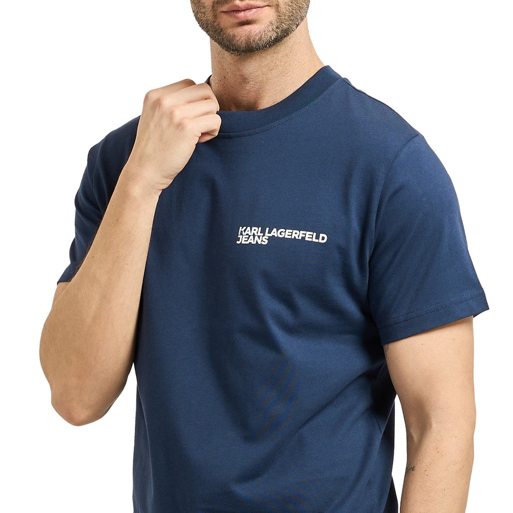 Karl Lagerfeld Slim fit T-shirt – Donkerblauw
