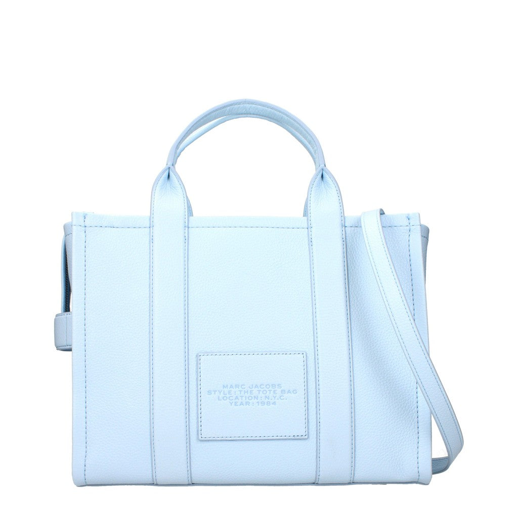 Marc Jacobs The Tote Shopper van leer – Lichtblauw