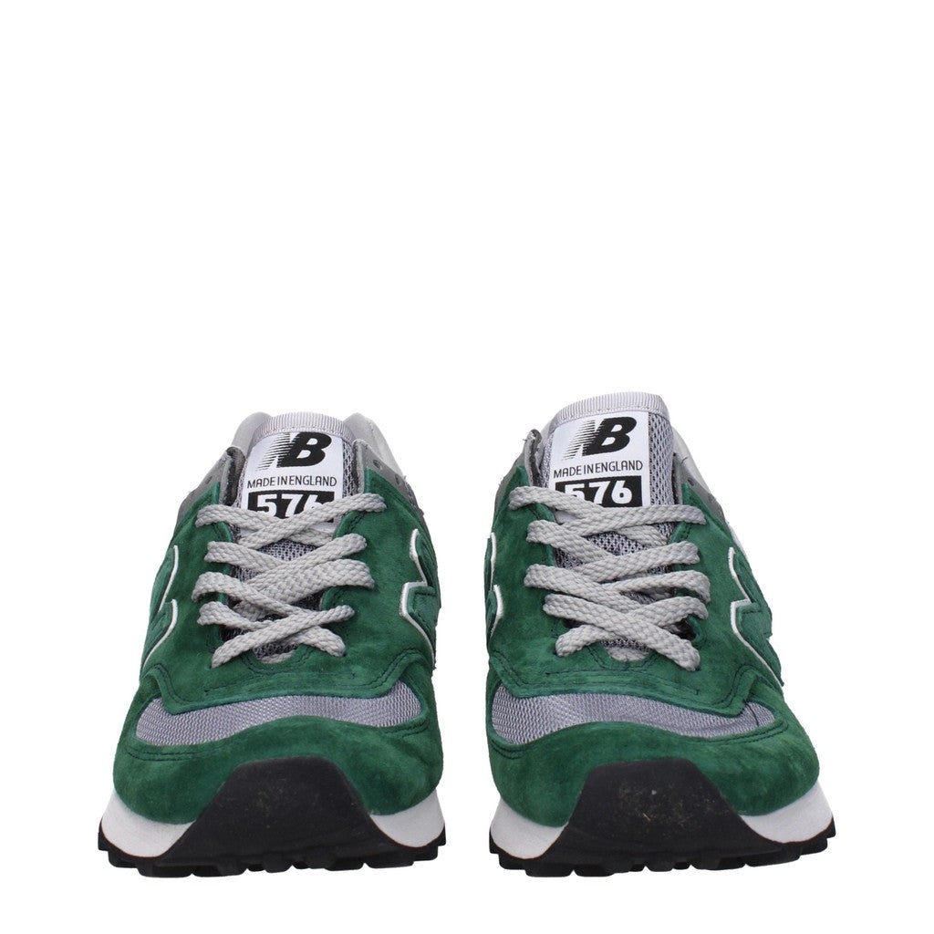 New Balance 576 Sneakers van stof en suède – Groen / Grijs