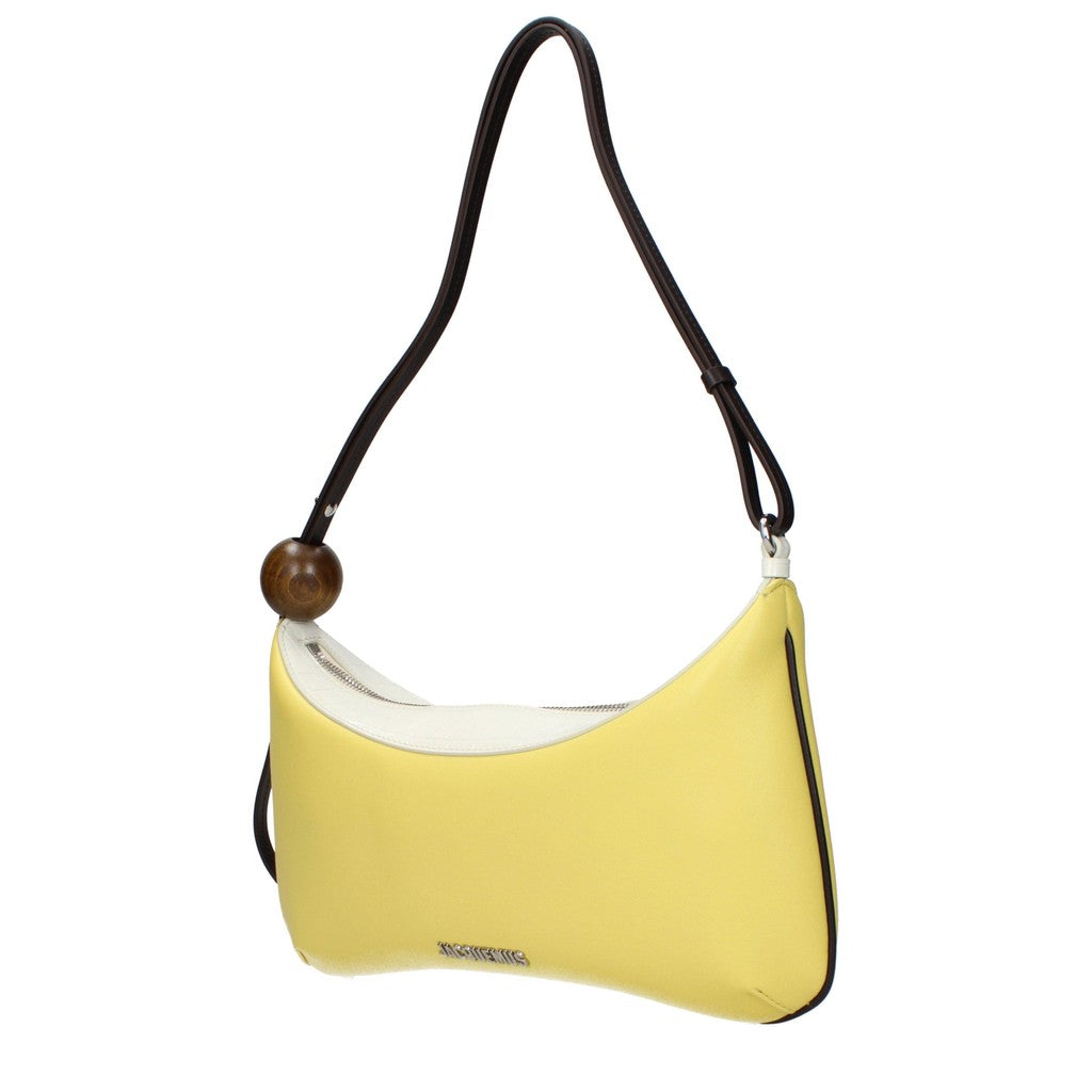 Jacquemus Large Bisou Perle Schoudertas – Geel