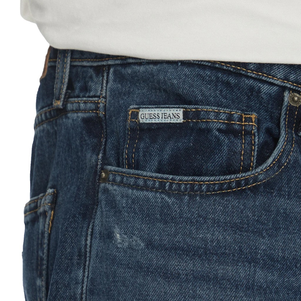 Guess Katoenen slim fit jeans – Donkerblauw