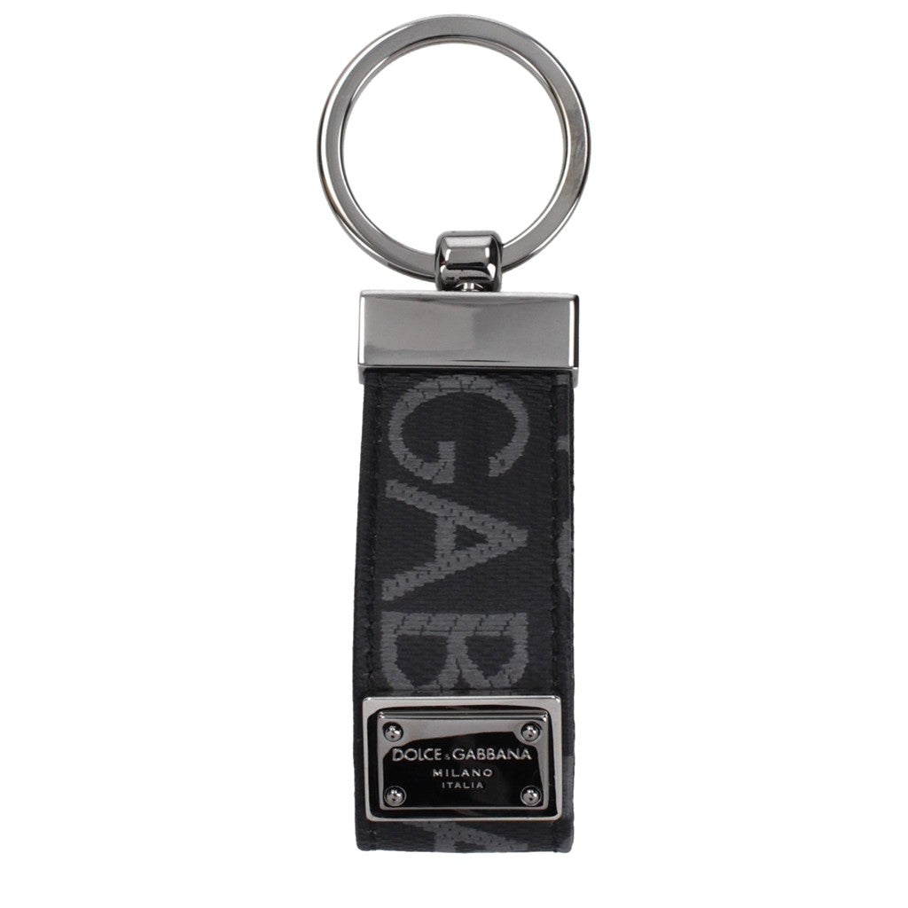 Dolce & Gabbana Sleutelhanger met haaksluiting – Zwart