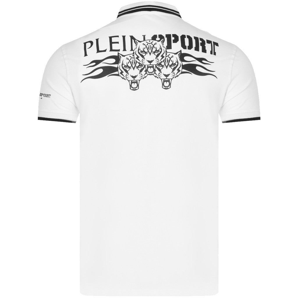 Philipp Plein Tiger Flame Polo – Wit